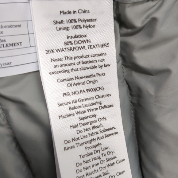 Eddie Bauer Puffer Vest Womens Medium White/Gray EB650 Zip Up - Picture 5 of 8